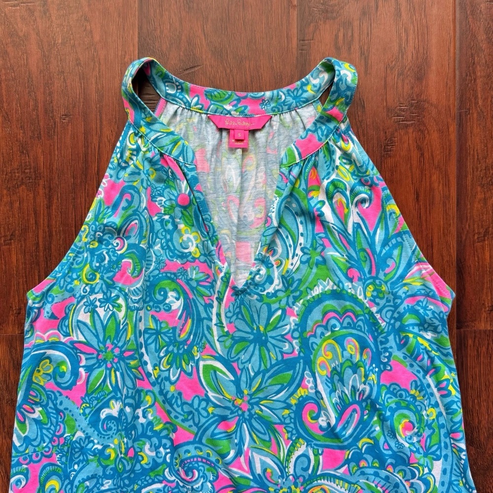 Lilly Pulitzer Danberry Dress S “Seabreeze Hey Gull Friend” Summer Vacation CUTE - Picture 5 of 16